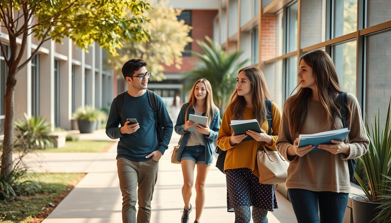 Students working in research laboratory